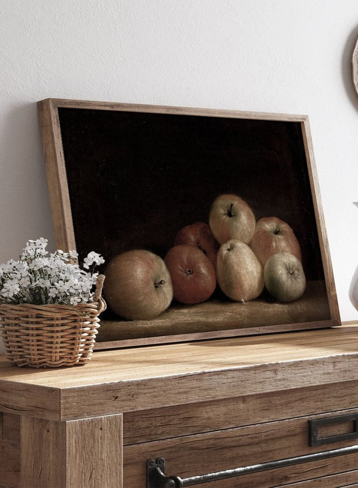"Still Life of Apples" Art Print_Sugar & Canvas_Continental School
