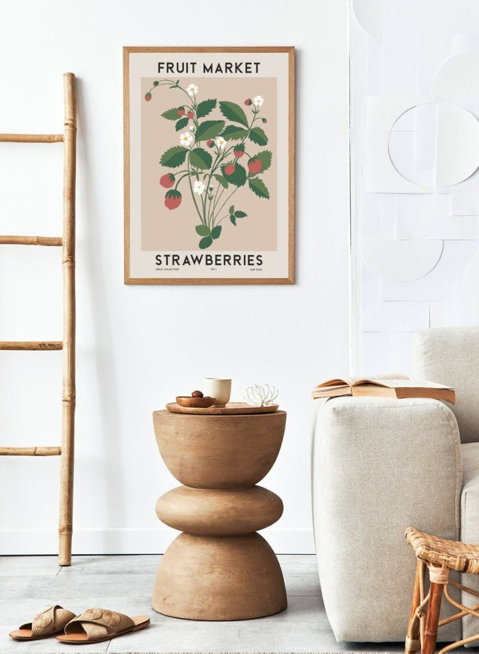 Strawberries Fruit Market Art Print_Sugar & Canvas_Sugar & Canvas