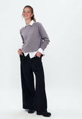 Striped Trousers - Tracksuit bottoms - Black