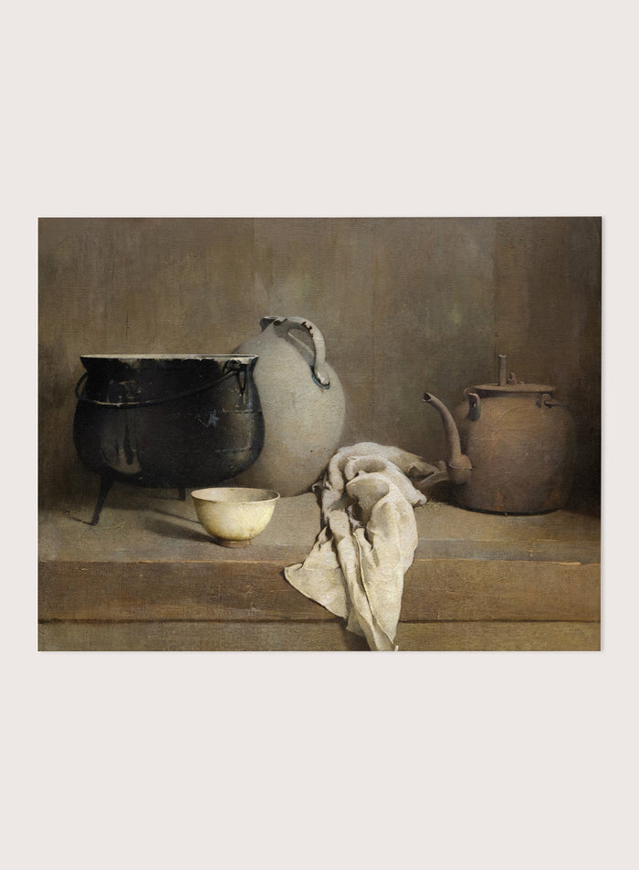"Study in Grey" Art Print