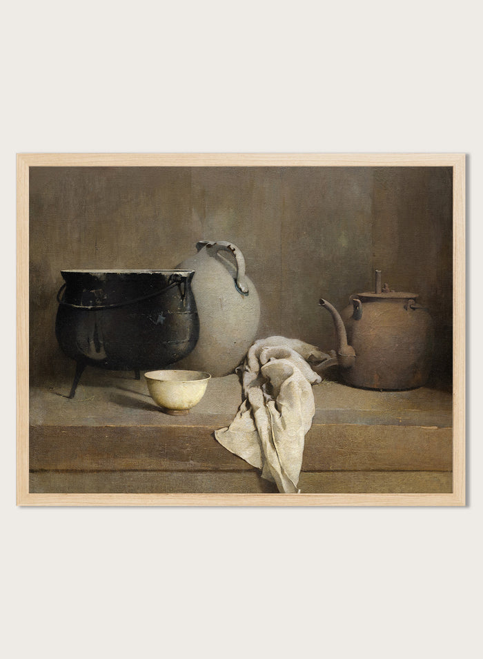 "Study in Grey" Art Print