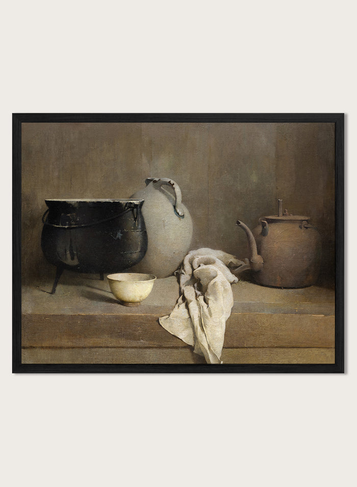 "Study in Grey" Art Print