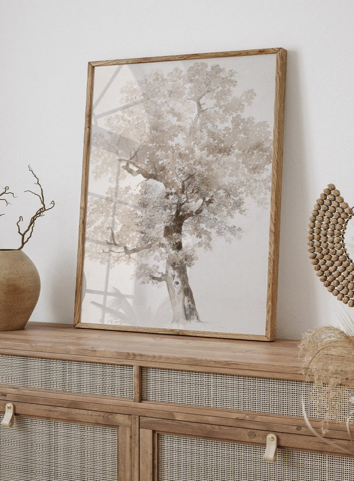 "Study of a Tree" Art Print_Sugar & Canvas_Jacques-Raymond Brascassat