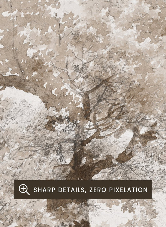 "Study of a Tree" Art Print_Sugar & Canvas_Jacques-Raymond Brascassat