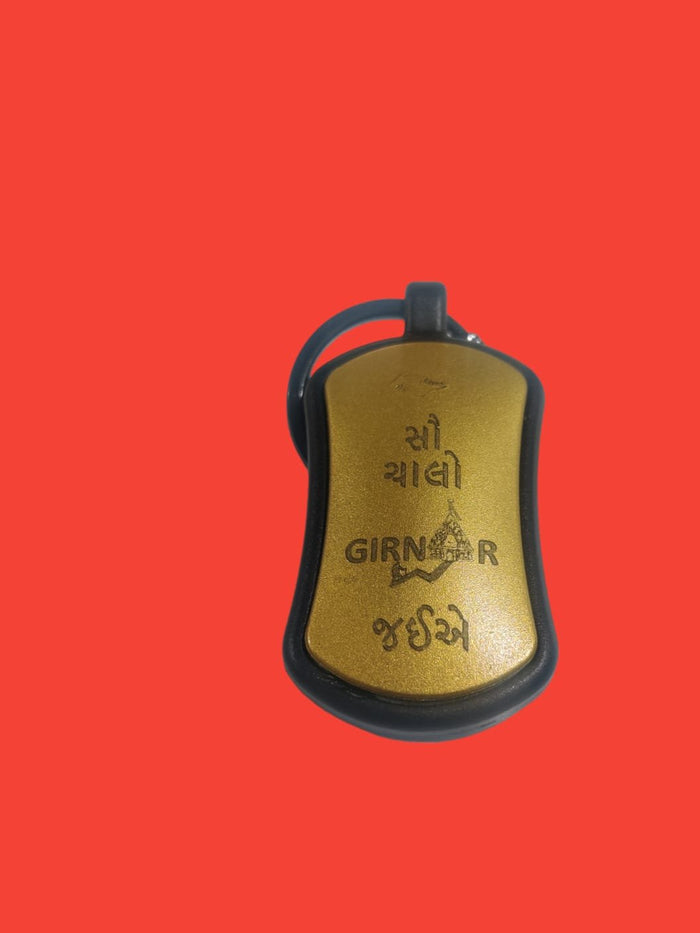 Suzuki gold keychain Hindi Gujarati - Girnar Darshan Chalo Girnar