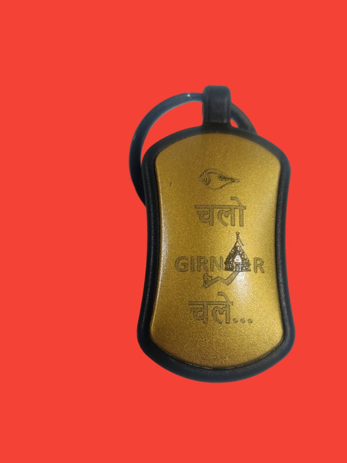 Suzuki gold keychain Hindi Gujarati - Girnar Darshan Chalo Girnar