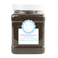 Bottle of Sweetapolita Chocolate Crunchy Sprinkles, thin brown cocoa-coloured sugar strands