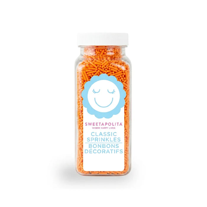 Sweetapolita Natural Orange Crunchy Sprinkles - 3.2 oz / 90 g