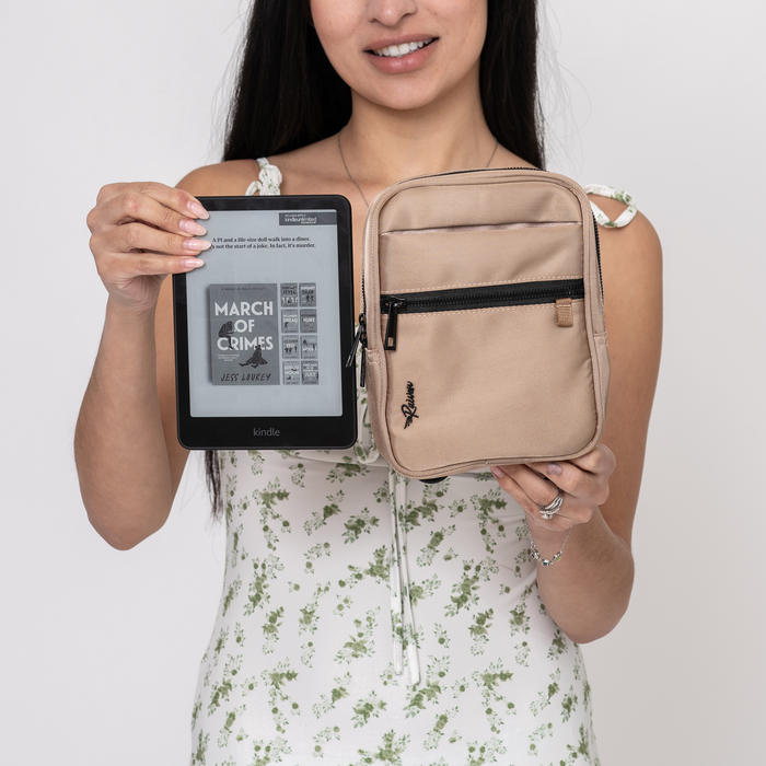 Tan Medium Bag With Tumbler Belt