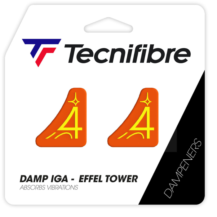 Tecnifibre IG Eiffell Tower Dampener 2-Pack - Pepsis Orange