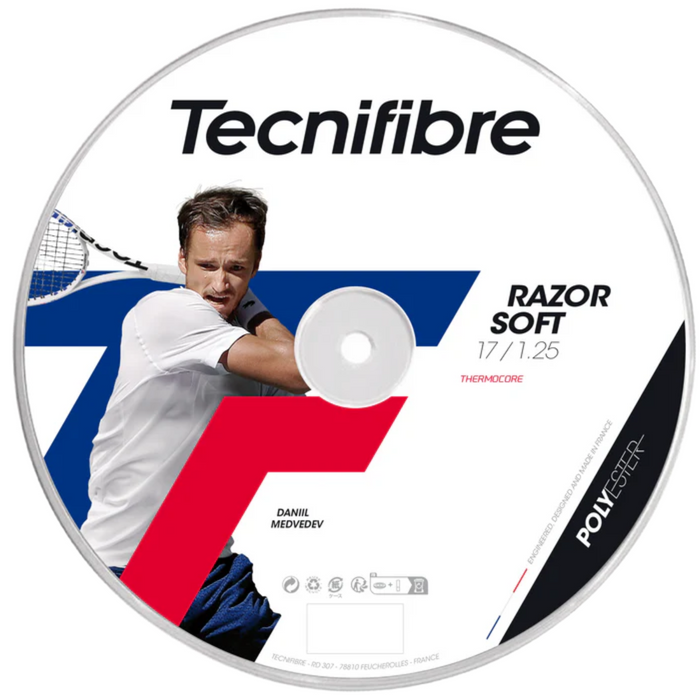 Tecnifibre Razor Soft 1.25/17 100m String Reel -  White