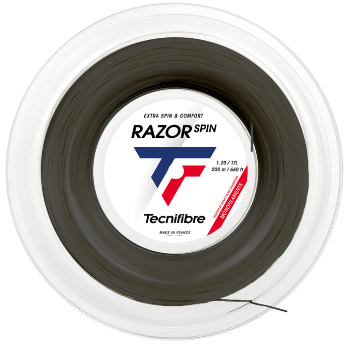 Tecnifibre RAZOR SPIN 1.20/17L 200m String Reel - Grey