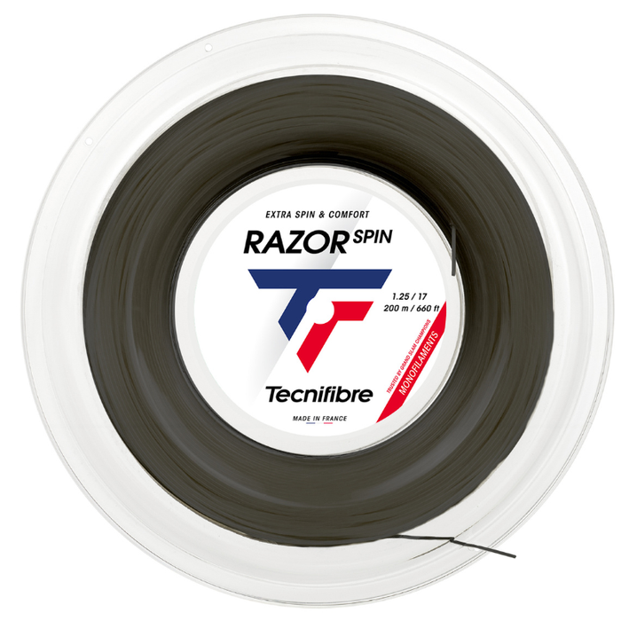 Tecnifibre RAZOR SPIN 1.25/17 200m String Reel - Grey