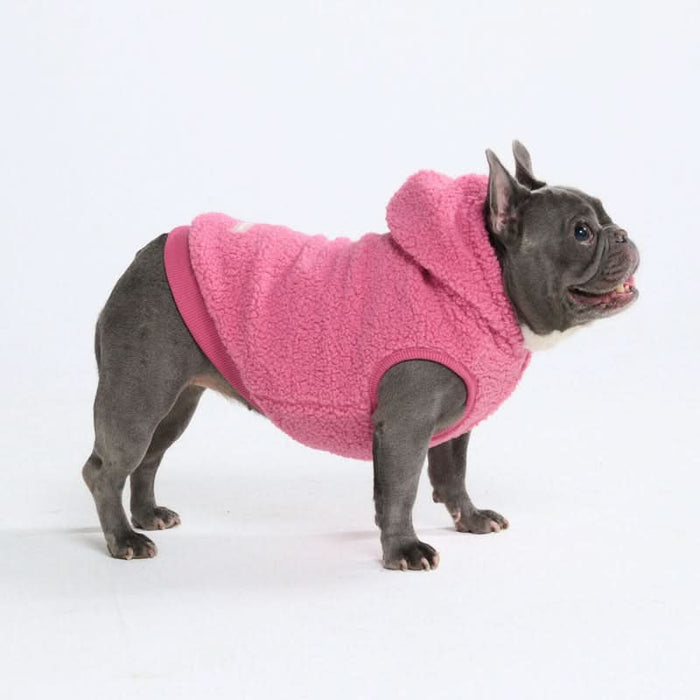 Dark Pink Sherpa Jacket
