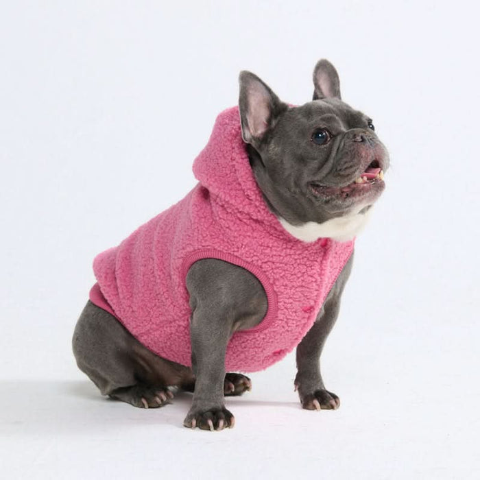 Dark Pink Sherpa Jacket