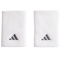 Adidas Tennis Wristband Large 1 Pair  - White/Irom Met