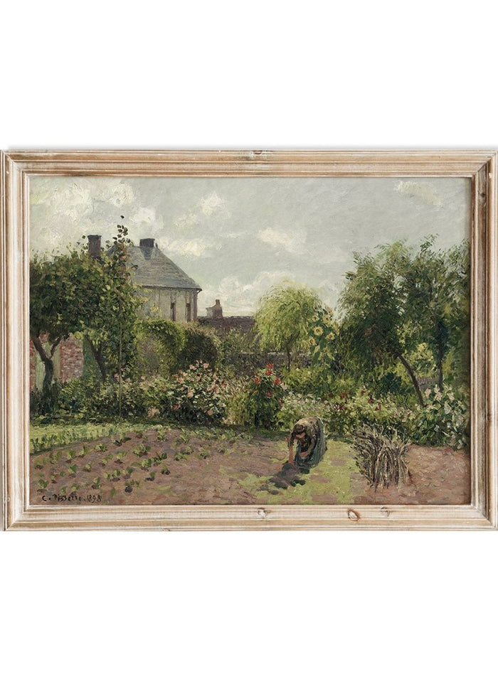 "The Artist’s Garden at Eragny" Art Print_Sugar & Canvas_Camille Pissarro
