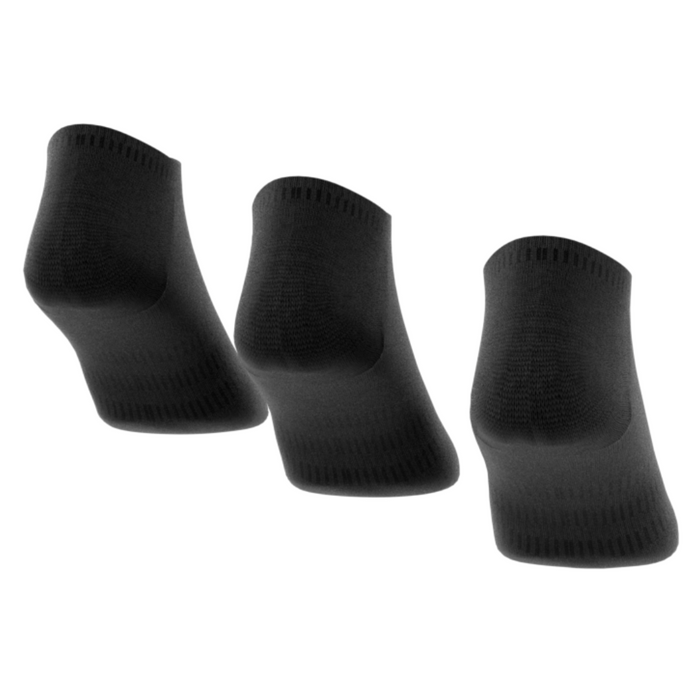Adidas Thin and Light No-Show 3 Pairs Tennis Socks - Black/White