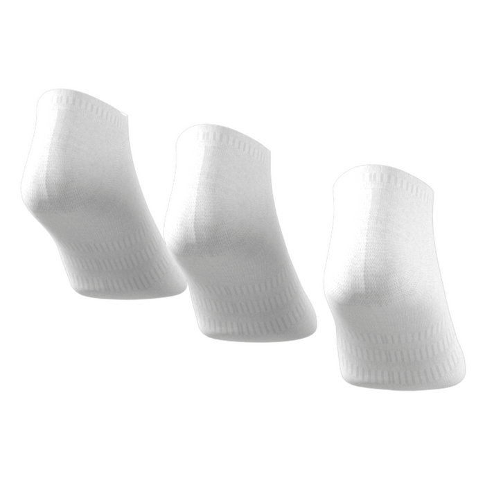 Adidas Thin and Light No-Show  3 Pairs Tennis Socks - White/Black