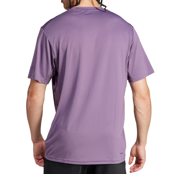 Adidas Train Essentials Stretch Training Tennis T-Shirt - Purple