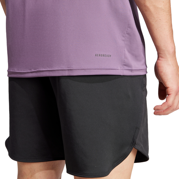 Adidas Train Essentials Stretch Training Tennis T-Shirt - Purple