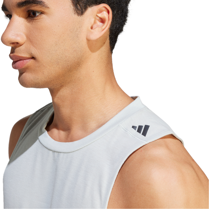 Adidas Training Workout Men Tennis Top - Grey