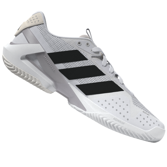 Adidas Ubersonic 5 Clay Mens Tennis Shoes - Footwear White/Core Black/Grey Two