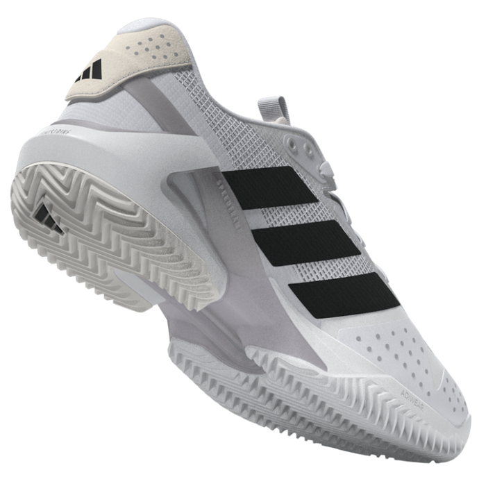 Adidas Ubersonic 5 Clay Mens Tennis Shoes - Footwear White/Core Black/Grey Two