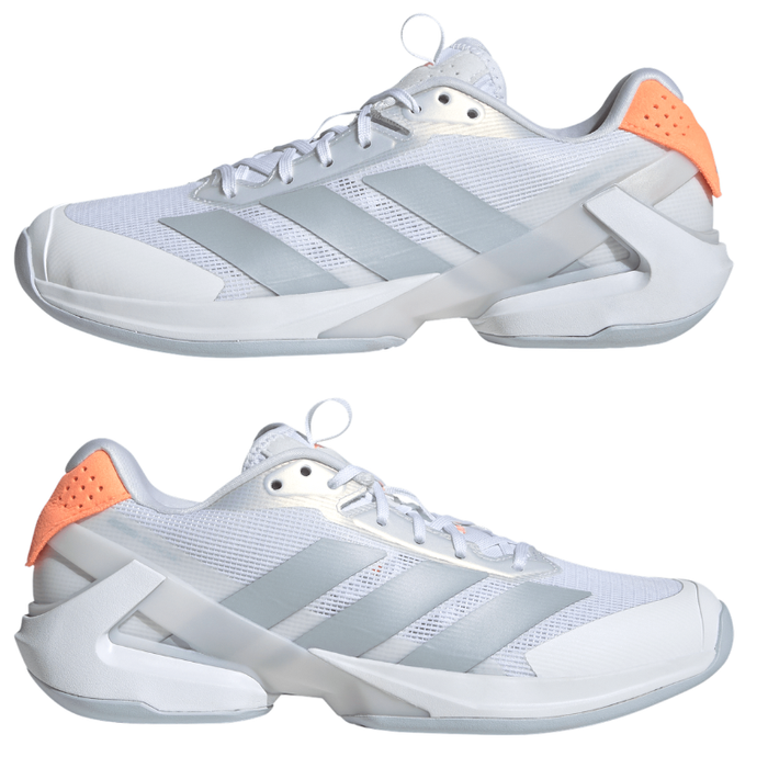 Adidas Ubersonic 5 Womens Tennis Shoes - Footwear White/Halo Blue/Beam Orange