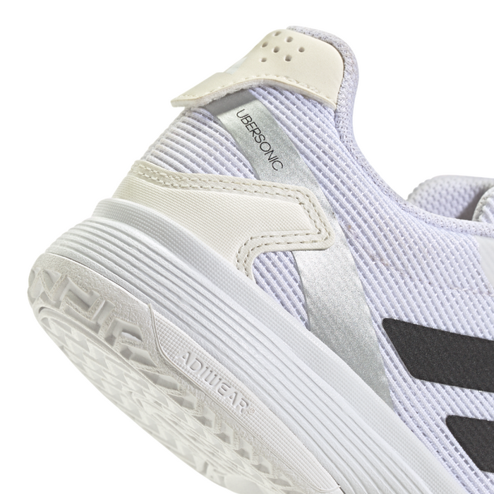 Adidas Ubersonic Junior Tennis Shoes - Footwear White/Core Black/Silver Metallic