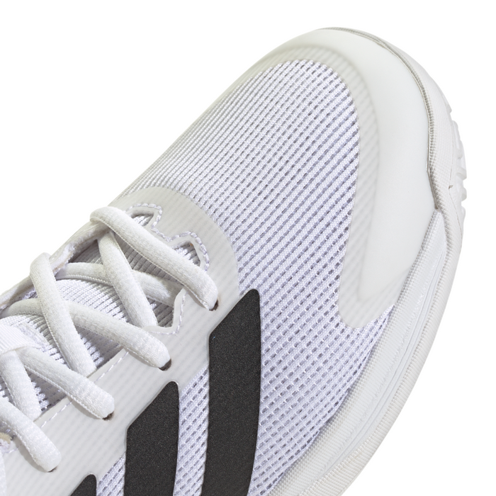 Adidas Ubersonic Junior Tennis Shoes - Footwear White/Core Black/Silver Metallic