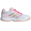 Adidas Ubersonic Junior Tennis Shoes - Off White/Silver Metallic/Powder Plum