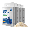 Urine Monitor Cat Litter 4 bags shown with granule texture, highlighting the appearance of the litter