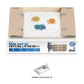 PETKIT Urine Monitor Crystal Litter Set packaging with trays, crystal litter, and color-detecting granules