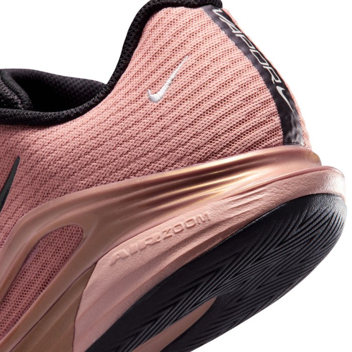Nike Vapor 12 PRM Hard Court Womens Tennis Shoes - Metallic Red Bronze/Pure Platinum/Black