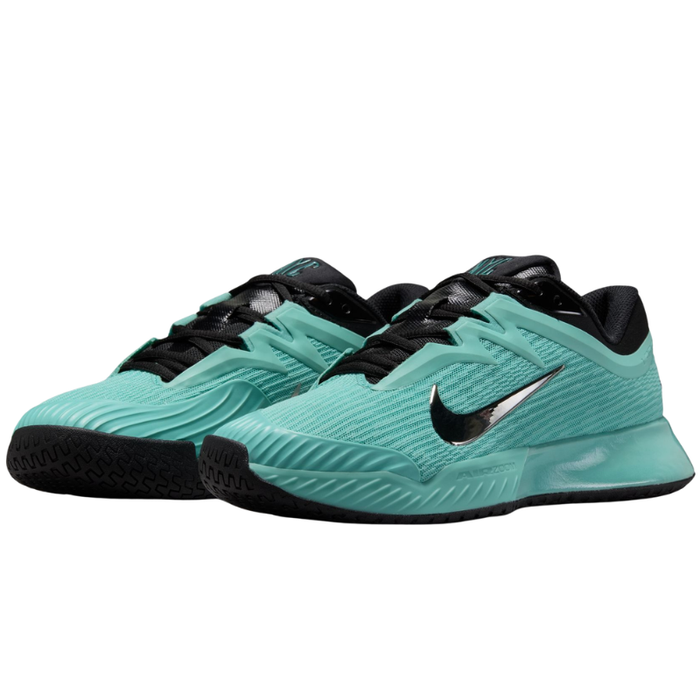 Nike Vapor Pro 3 PRM Hard Court Womens Tennis Shoes - Mint/Black/Pure Platinum/Metallic Silver