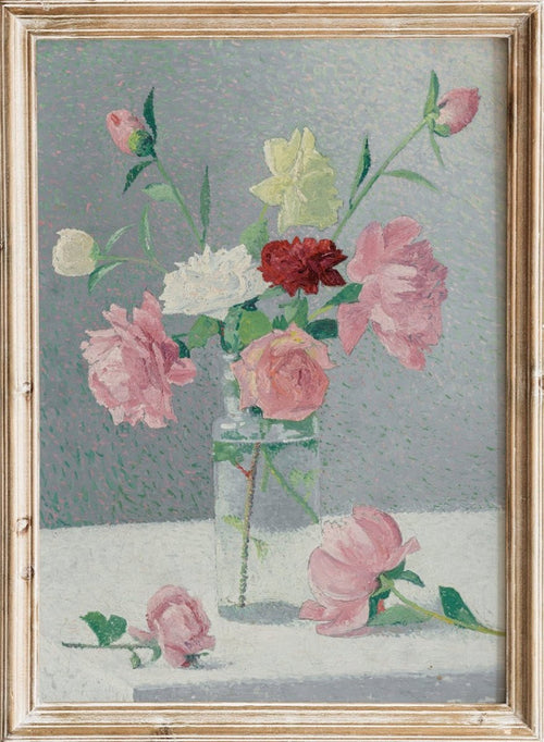 "Vase of Roses" Art Print_Sugar & Canvas_Achille Laugé