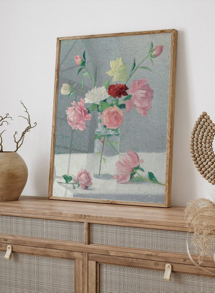 "Vase of Roses" Art Print_Sugar & Canvas_Achille Laugé