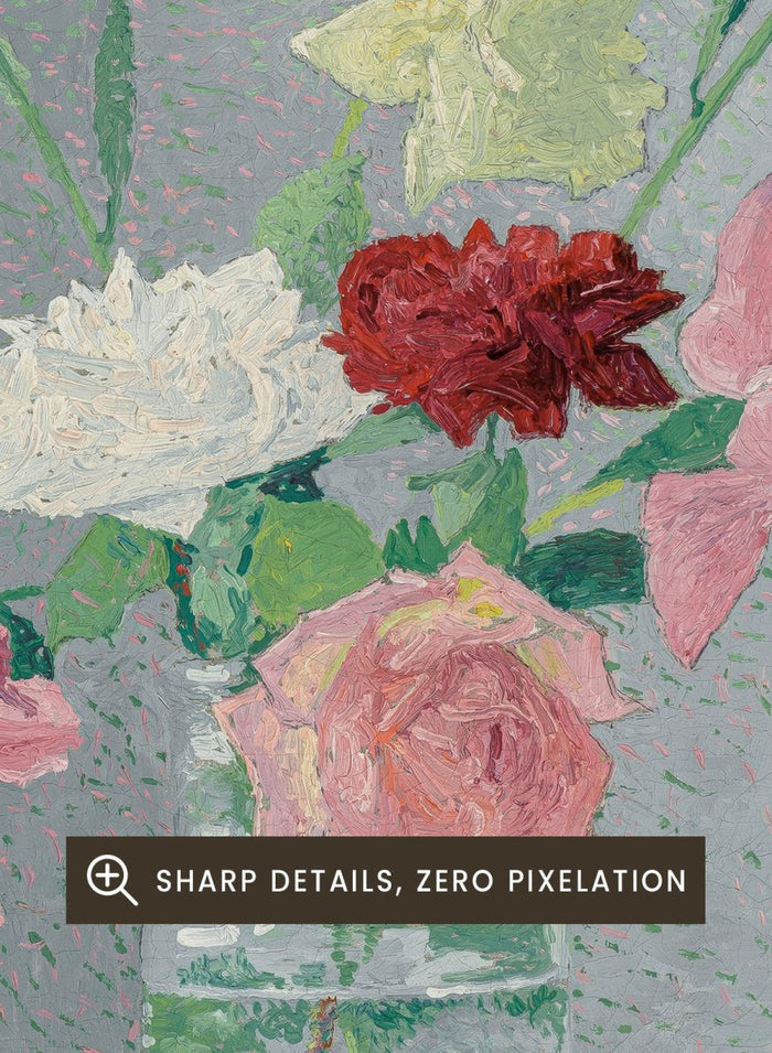 "Vase of Roses" Art Print_Sugar & Canvas_Achille Laugé
