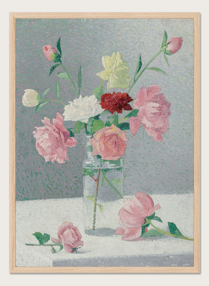 "Vase of Roses" Art Print_Sugar & Canvas_Achille Laugé