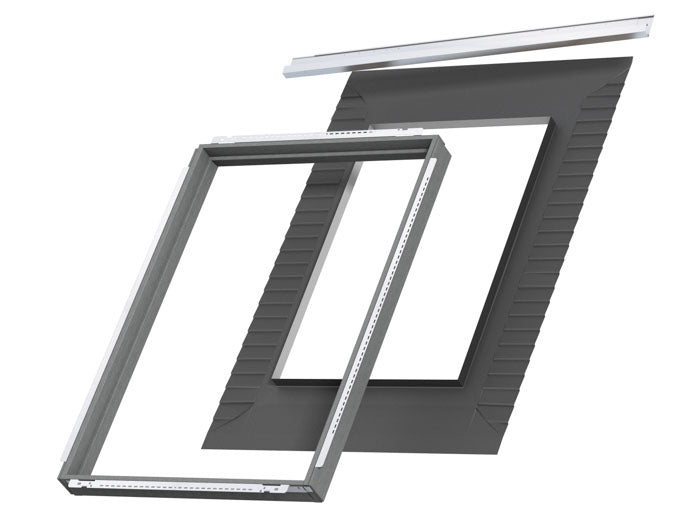 Velux Pro+ EDN MK08 2000 Single Slate Flashing With BDX Insulation - Recessed - Grey - 78x140cm