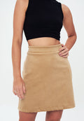 Velvet - Mini skirt - Beige