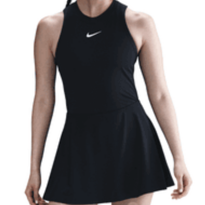 Nike Victory Dri-FIT Short Flouncy Womens Tennis Skirt - Black/White