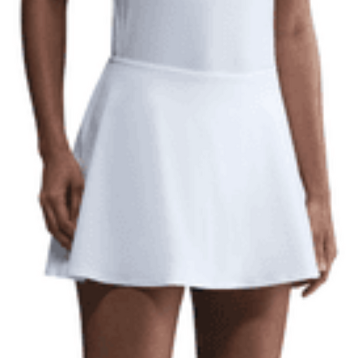 Nike Victory Dri-FIT Short Flouncy Womens Tennis Skirt - White/Black