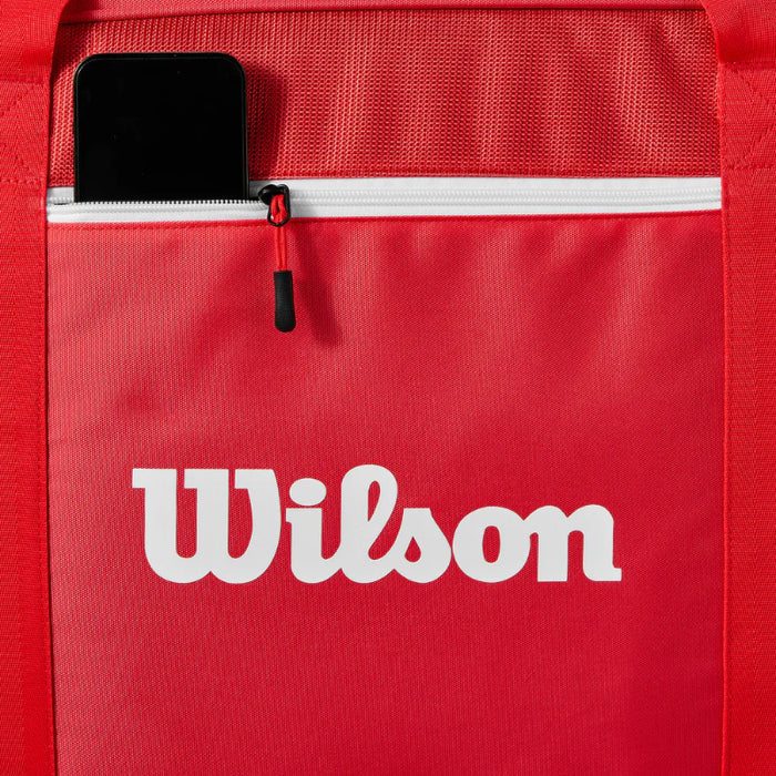 Wilson 2025 Super Tour 12 Racquet Travel Tennis Bag - Red