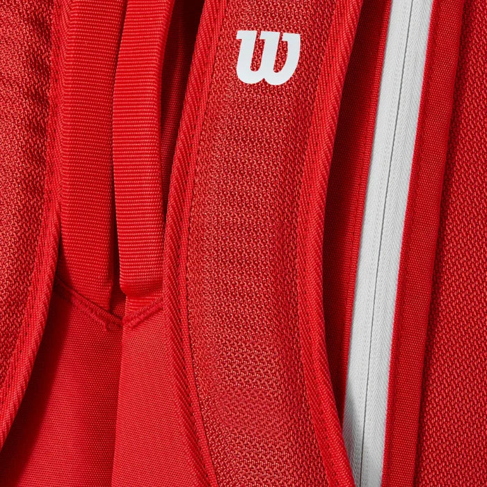 Wilson 2025 Super Tour 9 Racquet Tennis Bag - Red