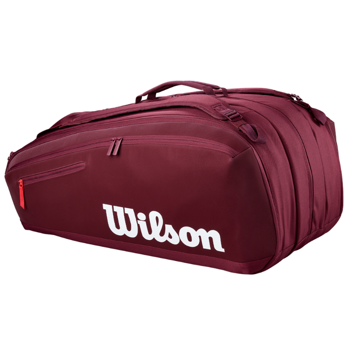 Wilson 2026 DEFYER V1 15 Racquet Tennis Bag - Burgundy Red