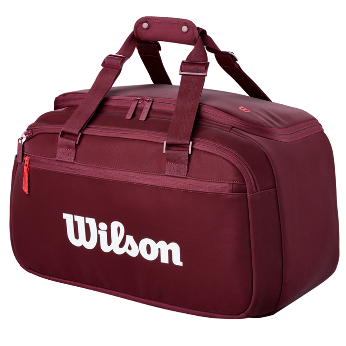 Wilson 2026 DEFYER V1 Small Tennis Duffle Bag - Burgundy Red