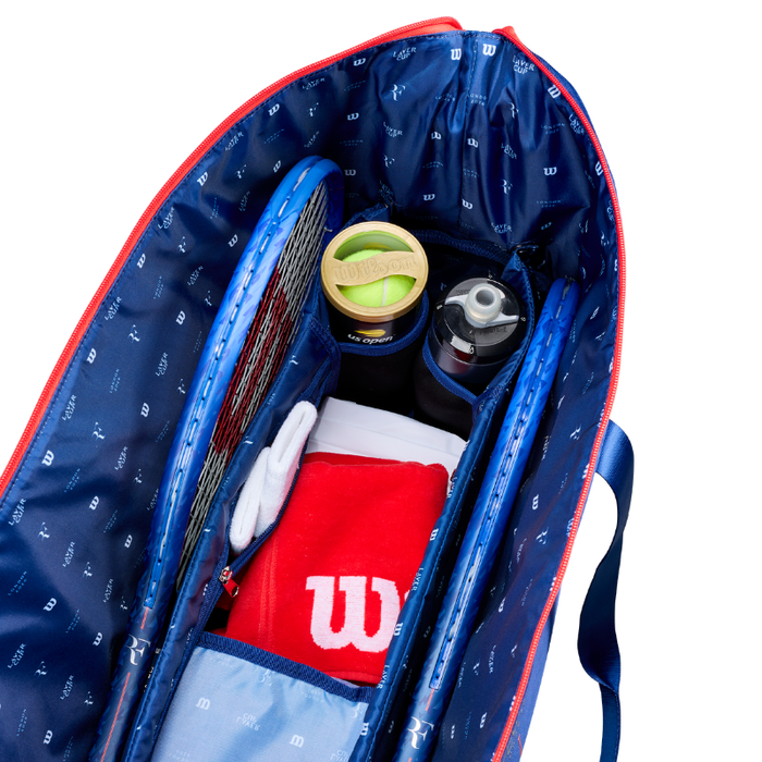 Wilson 2026 RF LAVER CUP PRACTICE 6 Racquet Tennis Duffle Bag - Navy