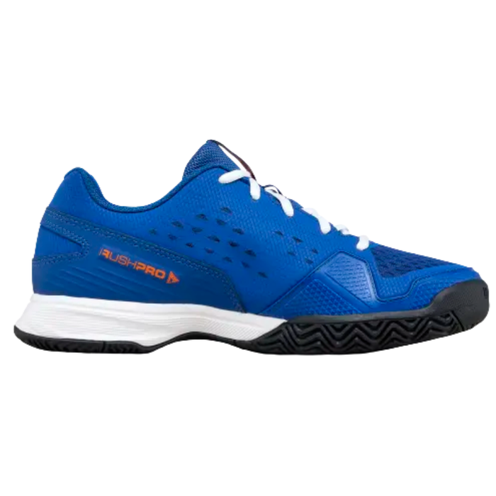 Wilson 2026 RUSH PRO L Junior Tennis Shoes - Deja Vu Blue / Orange Tiger / White